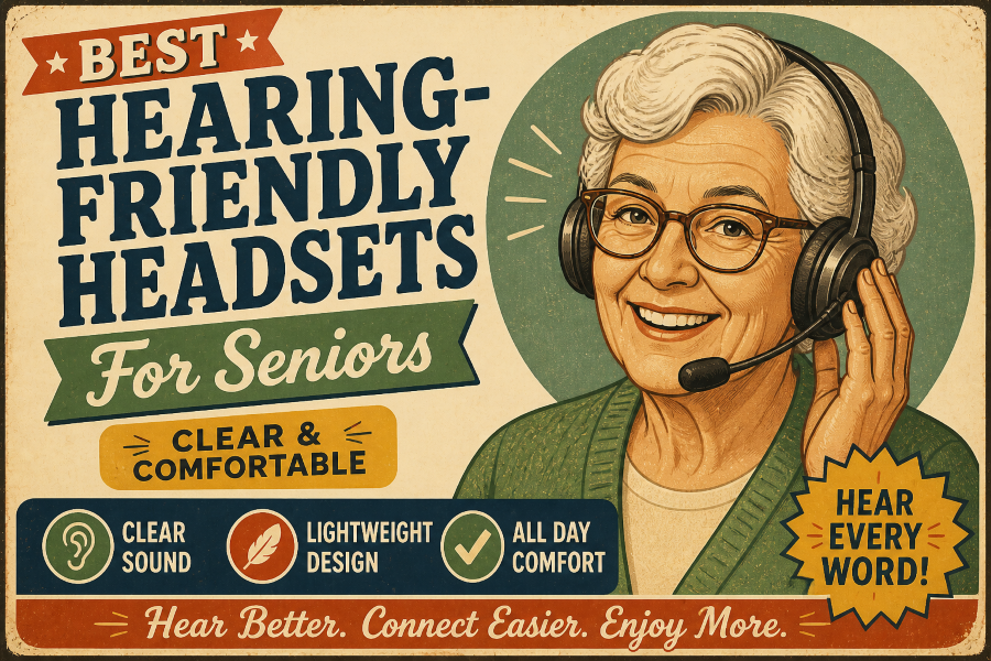 Best Hearing-Friendly Headsets For Seniors