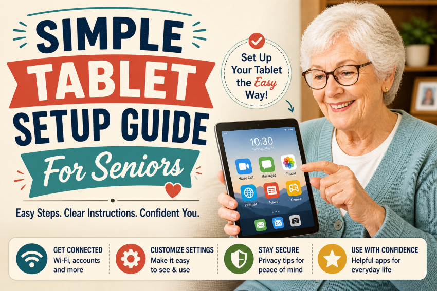 Simple Tablet Setup Guide For Seniors