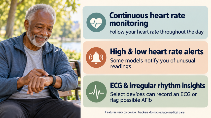 Fitness tracker benefits for heart health