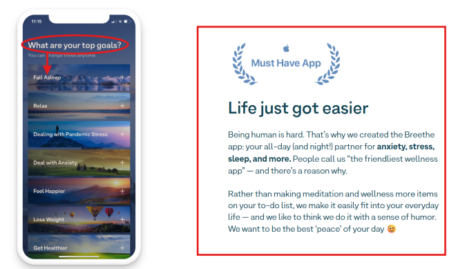 Breathe app