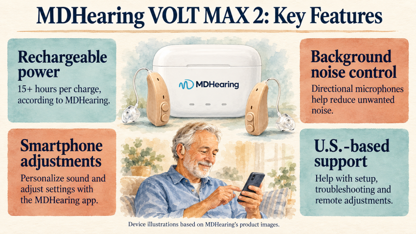 MDHearing VOLT MAX 2 Key features