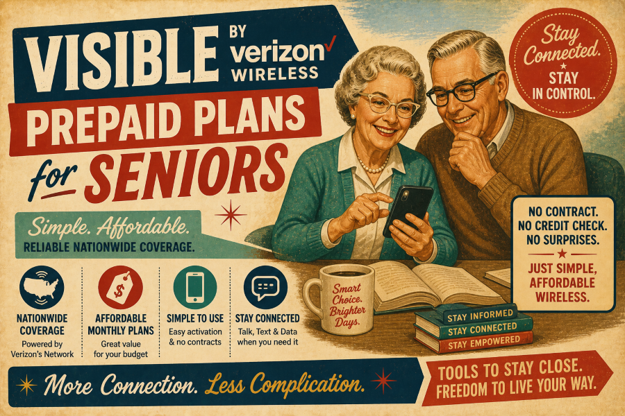 Visible By Verizon Wireless Prepaid Plans For Seniors