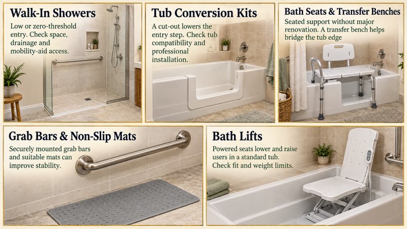 Five Alternatives to Walk-In Bathtubs
