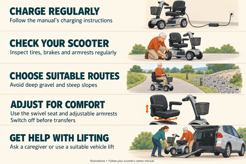 Tips for Using the Phoenix LT Scooter