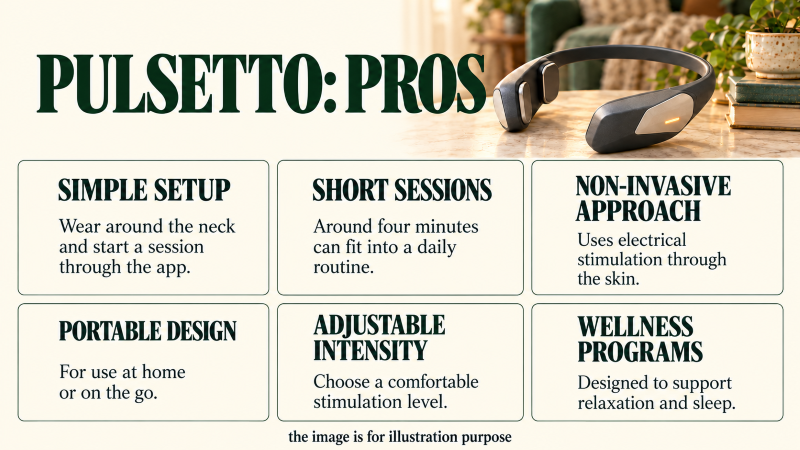The Pulsetto Pros Infographic