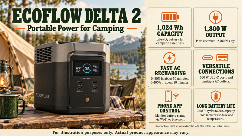 EcoFlow Delta 2 Portable Power Station.