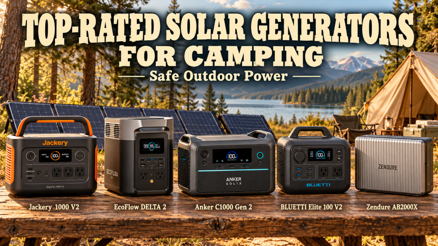 Top-Rated Solar Generators For Camping