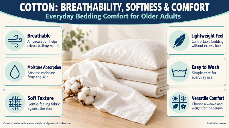 Cotton comfort_ soft, breathable bedding
