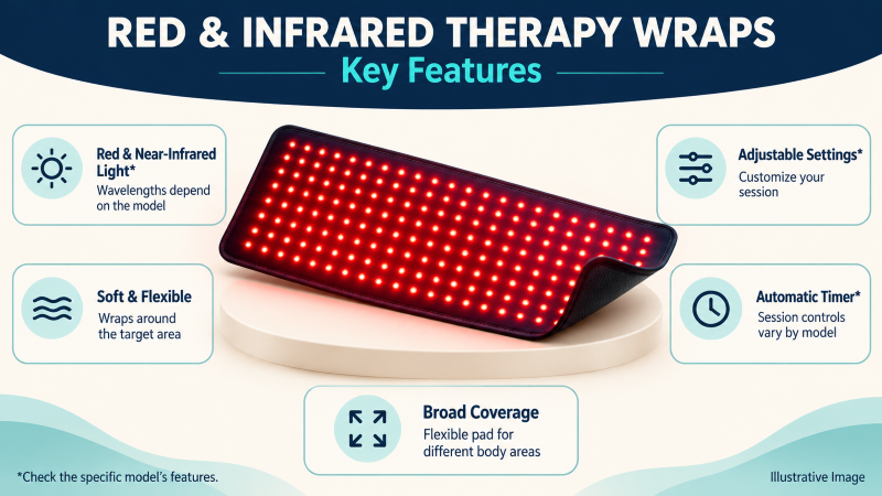 Flexible red light therapy wrap