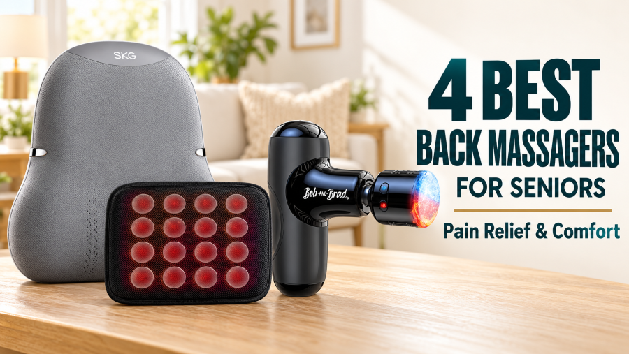 4 Best Back Massagers For Pain Relief That Seniors Can Use Safely