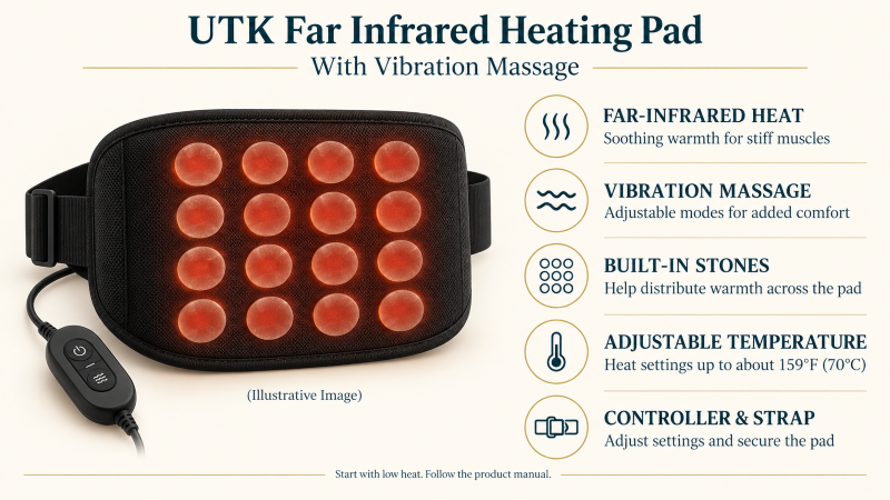 UTK Far Infrared Heating Pad key features