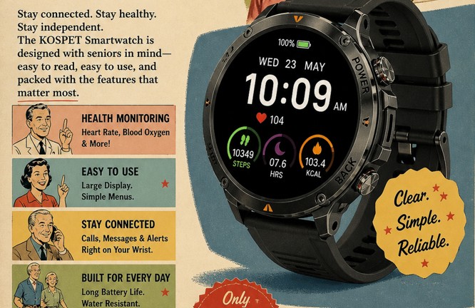 Kospet smartwatch key features