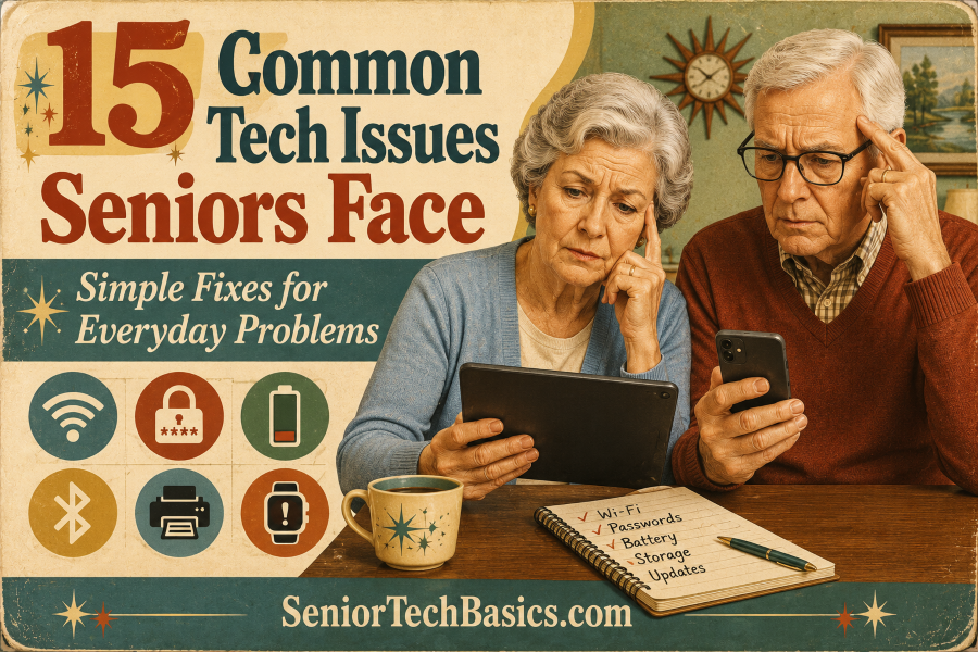 Common Tech Issues Seniors Face