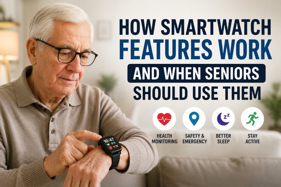 How Smartwatch Features Work And When Seniors Should Use Them