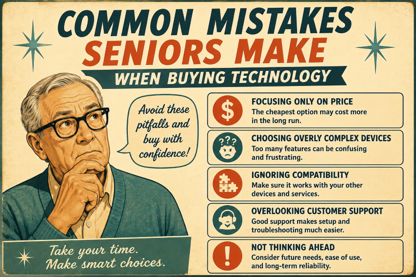 Common Mistakes Seniors Make When Buying Technology