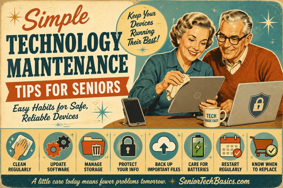 Essential Technology Maintenance Tips For Seniors